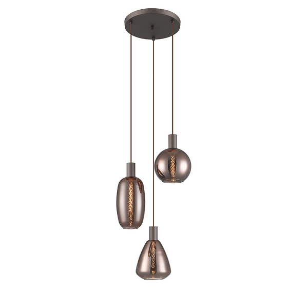 ROSARYHILL　Fairfield Afterglow他 Philips Gaze Expresso 3 Head Suspended Chandelier – Philips