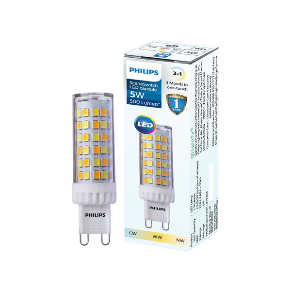Buy Philips G9 LED bulbs | ideal for Chandeliers & Wall lights ...