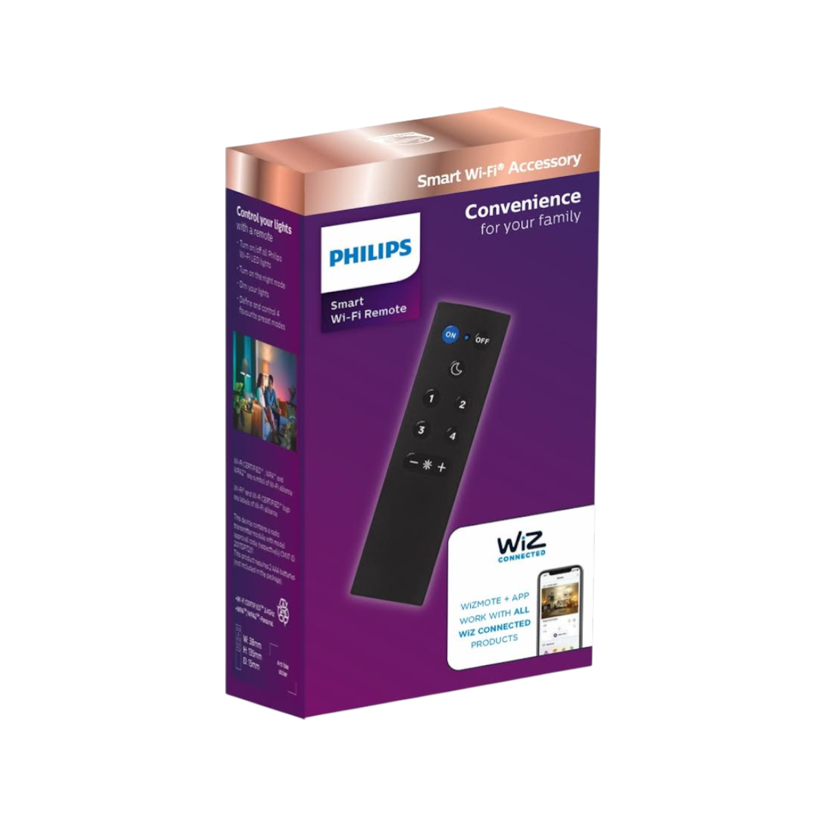 Philips Wi-Fi Remote Control with Batteries