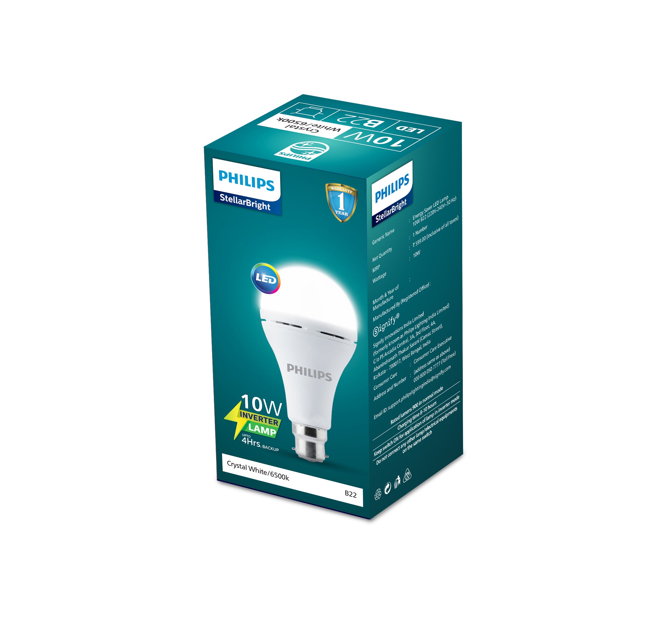 Philips Stellar Bright Emergency Inverter LED Bulb