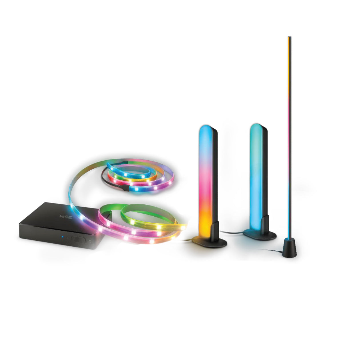 Philips WiFi LightTheatre Kit ( Philips HDMI Sync box with strip light, Gradient Light bars & Gradient floor lamp)