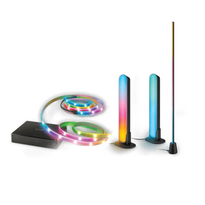 Philips WiFi LightTheatre Kit ( Philips HDMI Sync box with strip light, Gradient Light bars & Gradient floor lamp)