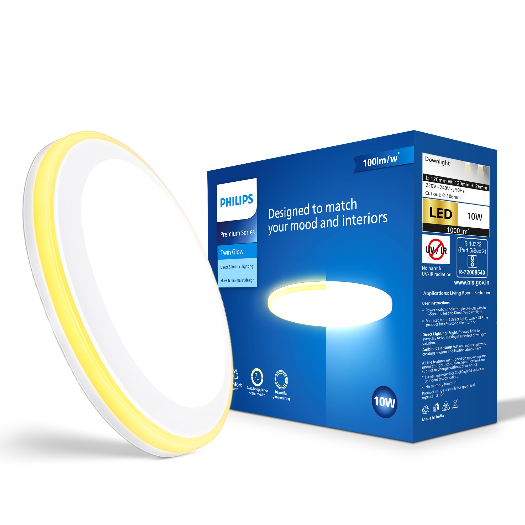 Philips TwinGlow LED Downlight