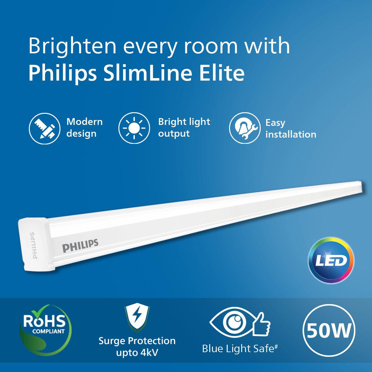 Philips SlimLine Elite LED Tube Light