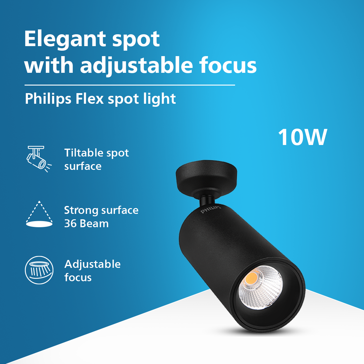Philips FlexSpot LED Surface Spotlight