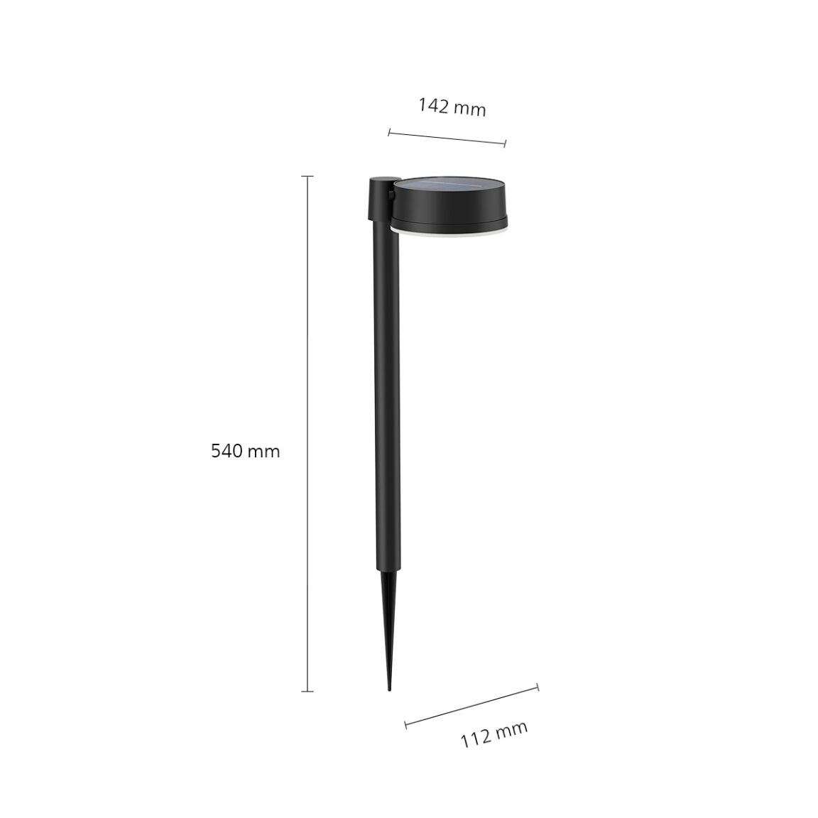 Philips VYNCE Rd Solar Pedestal Light