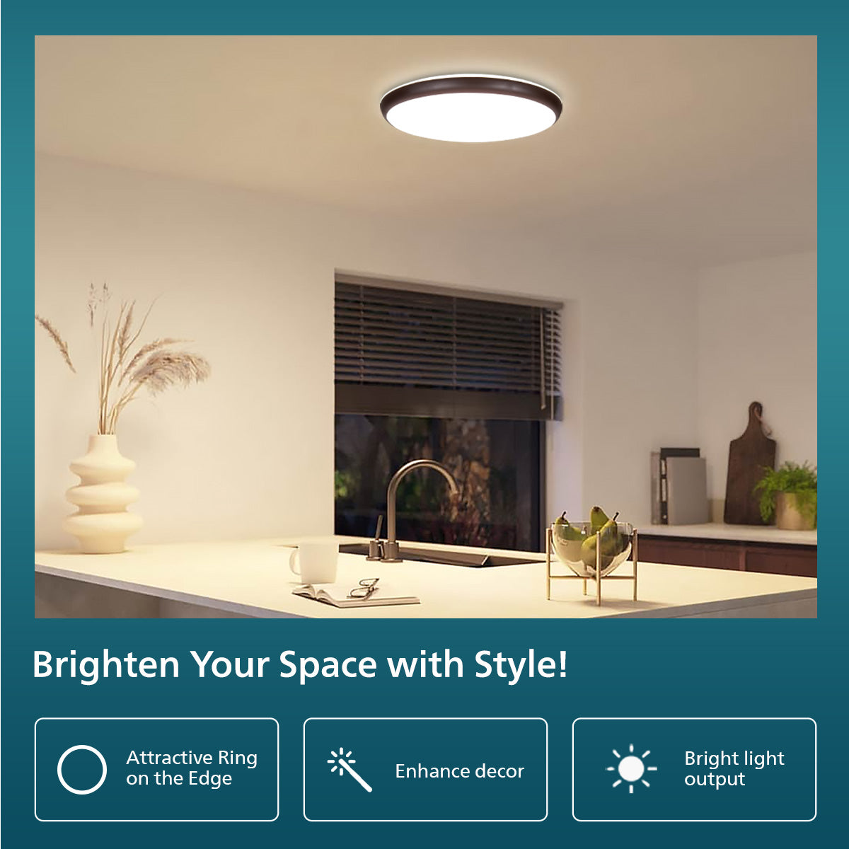 Philips Saturn Ceiling light (IP44 rating)