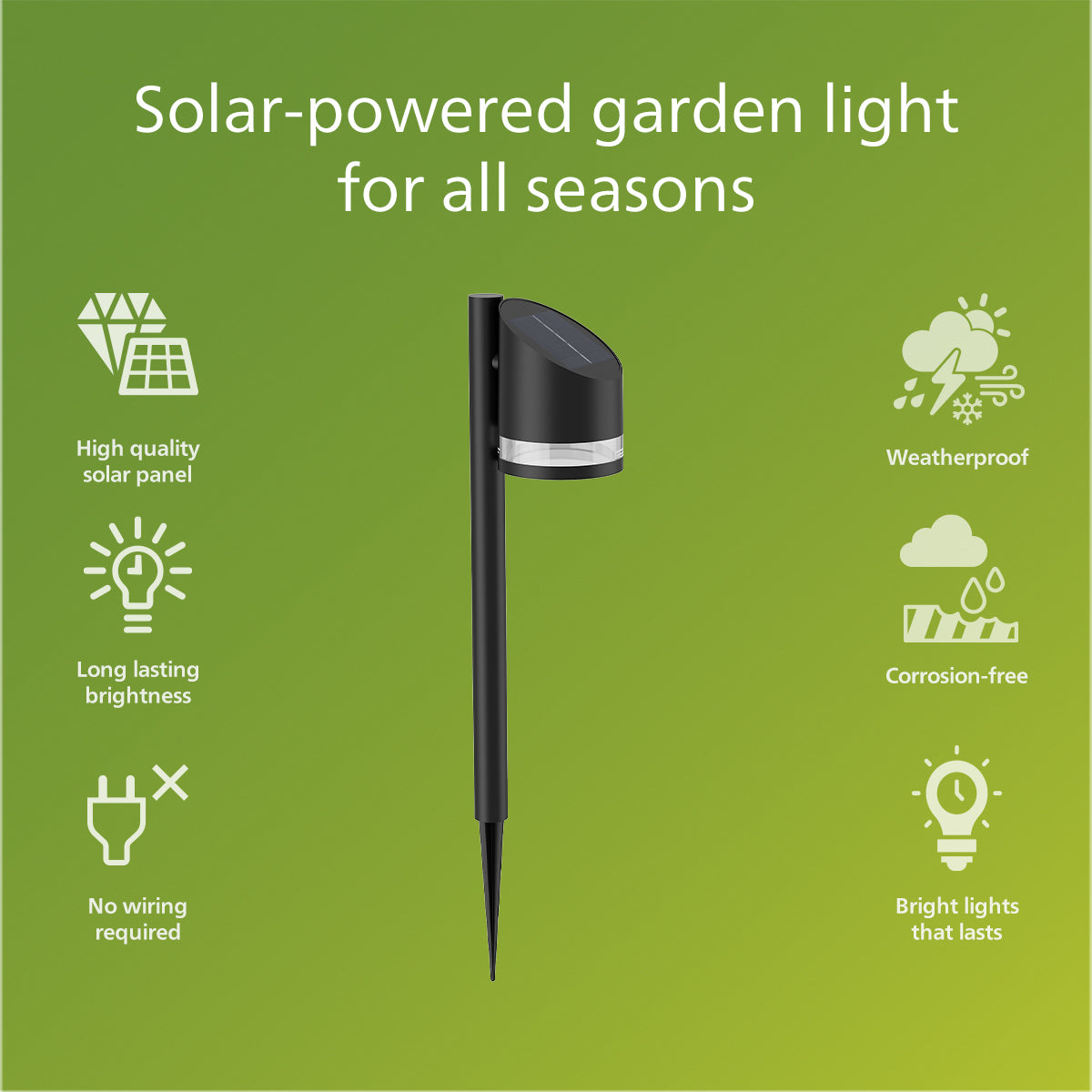 Philips FYVE Solar Pedestal Light