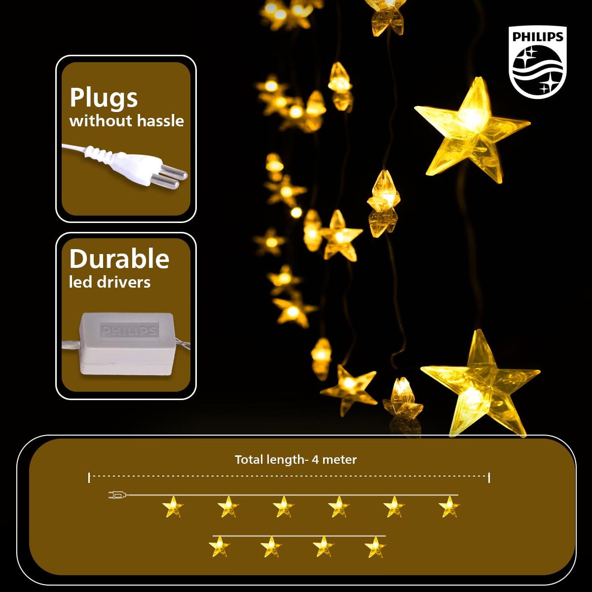 Philips Twinkling Star String Light