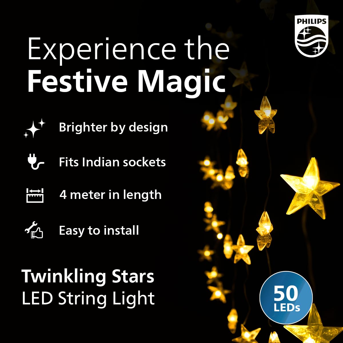 Philips Twinkling Star String Light