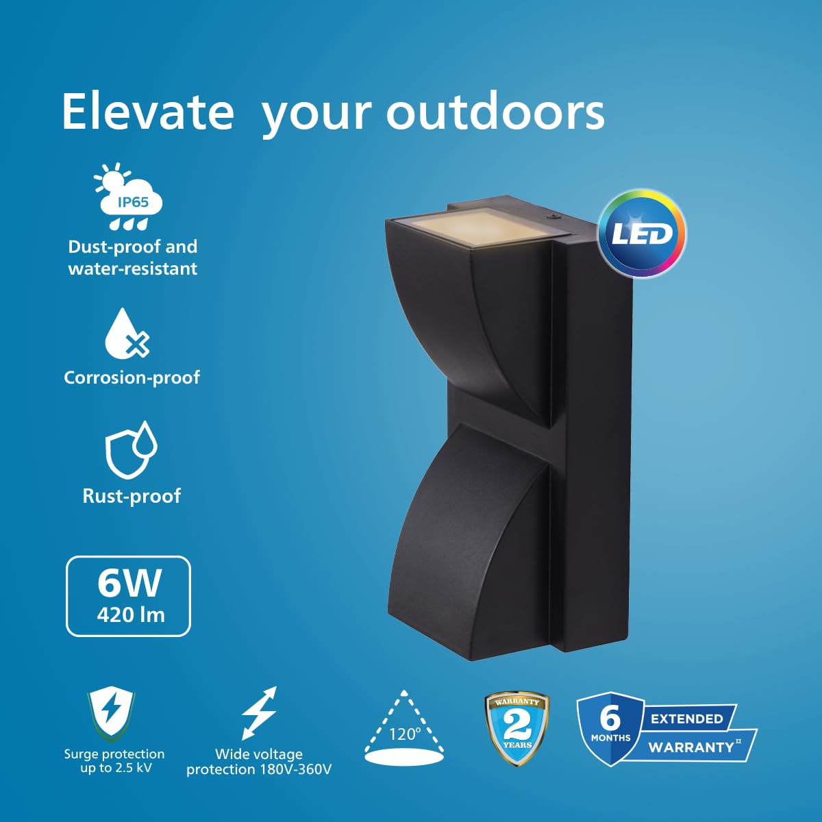 Philips Flash Outdoor 2 Way Wall Washer