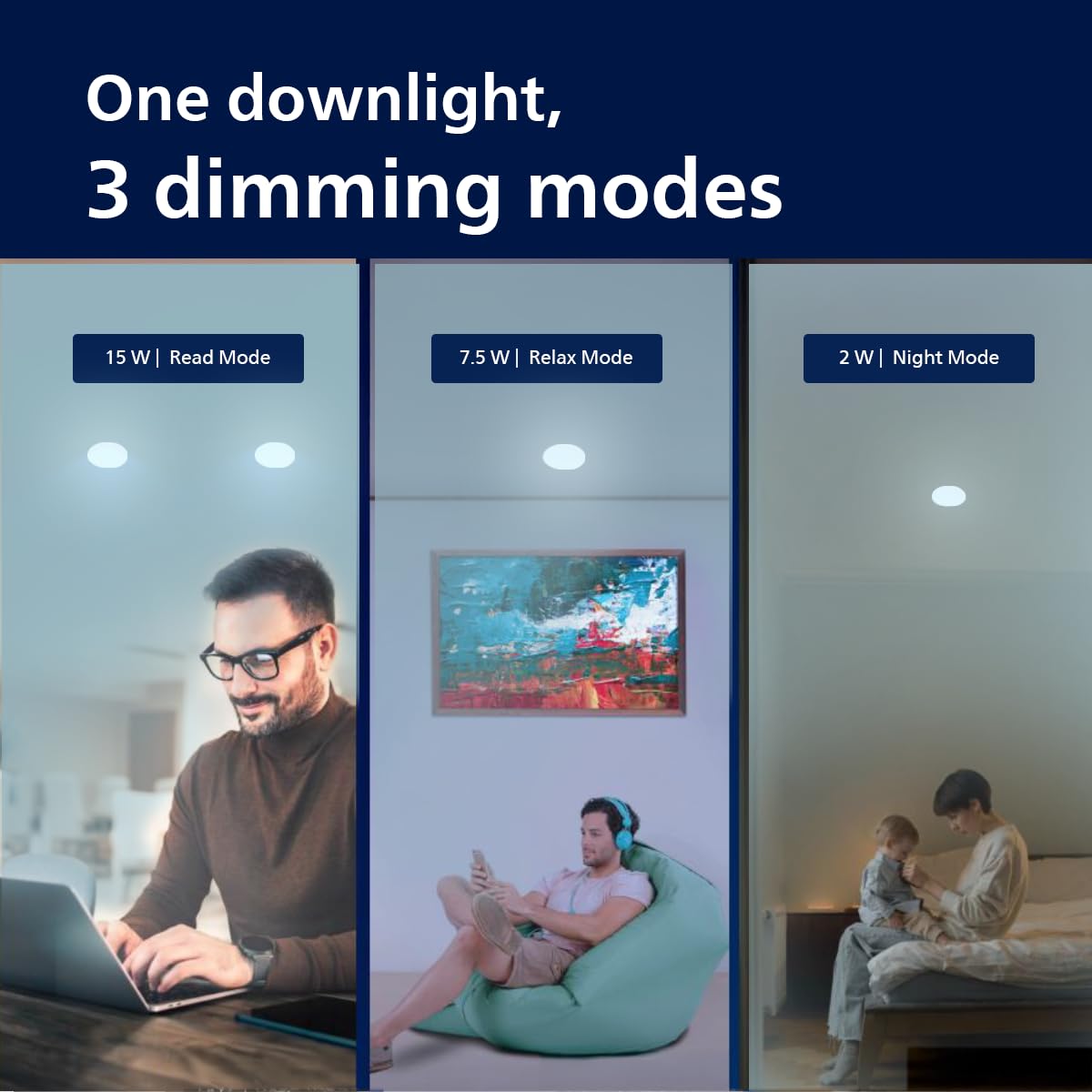 Philips Round Dimmable UltraGlow LED Downlighter