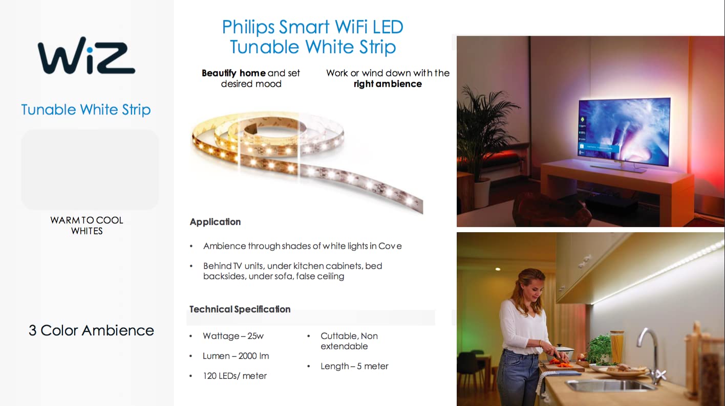 Philips Smart Wi-Fi Tunable White LED Strip