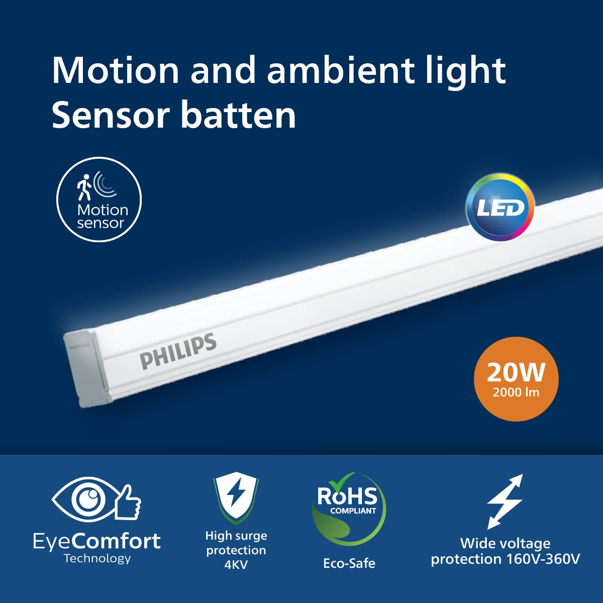 Philips Motion Sensing LED Tube Light