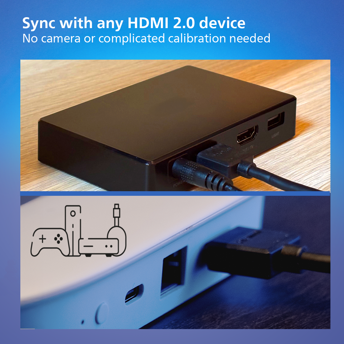 Philips Wi-Fi HDMI Sync Box + TV Backlight Strip