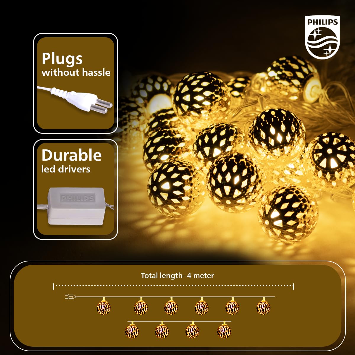 Philips LED Golden Glow String Light