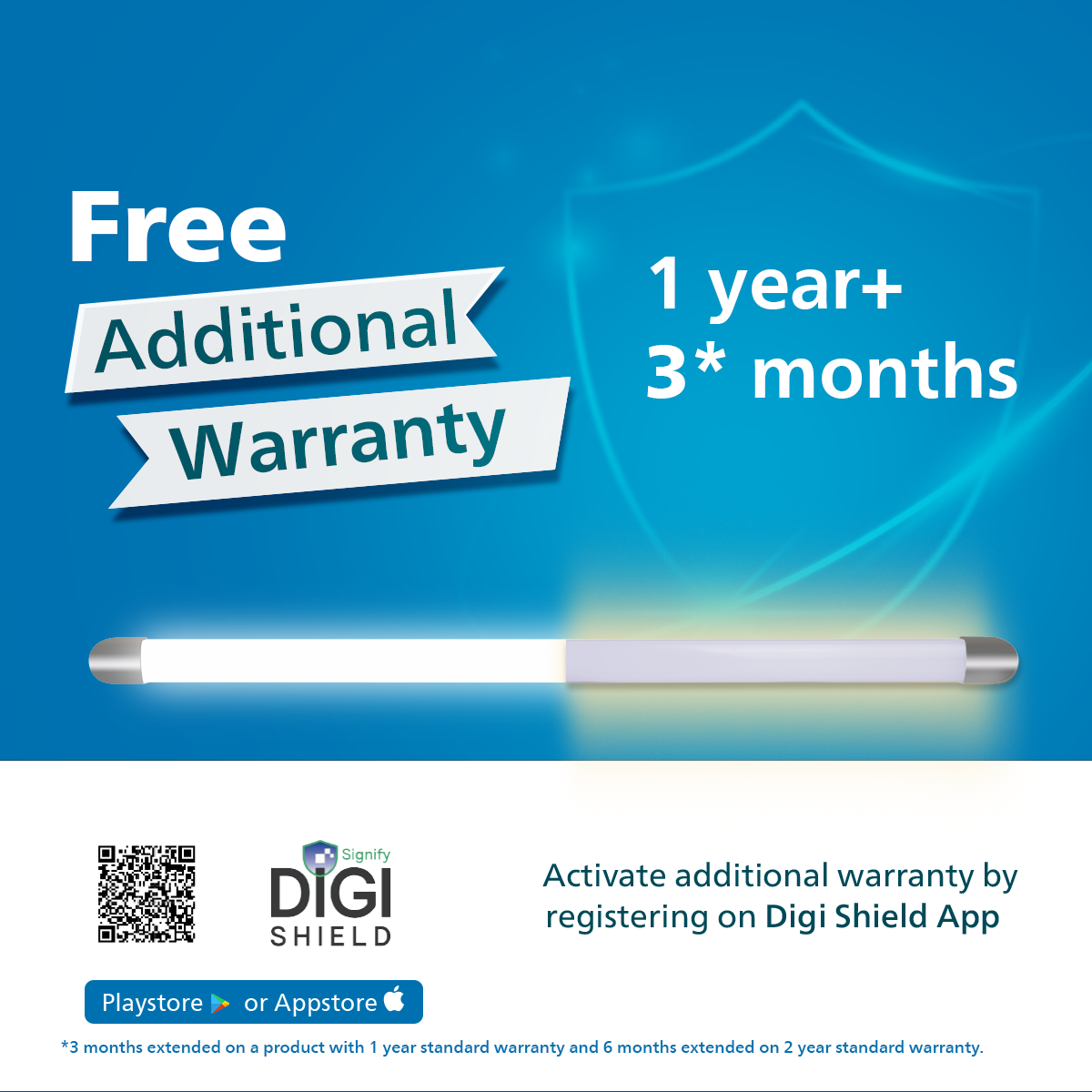 Philips Dual Glow LED Batten (WW + CDL)