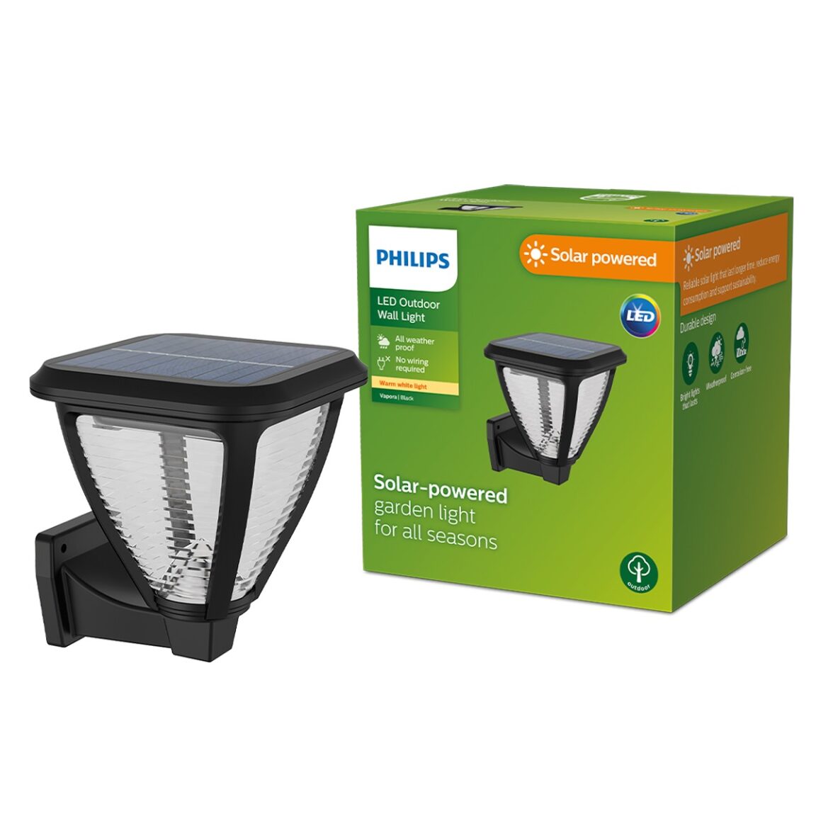 Philips VAPORA Solar Wall Light