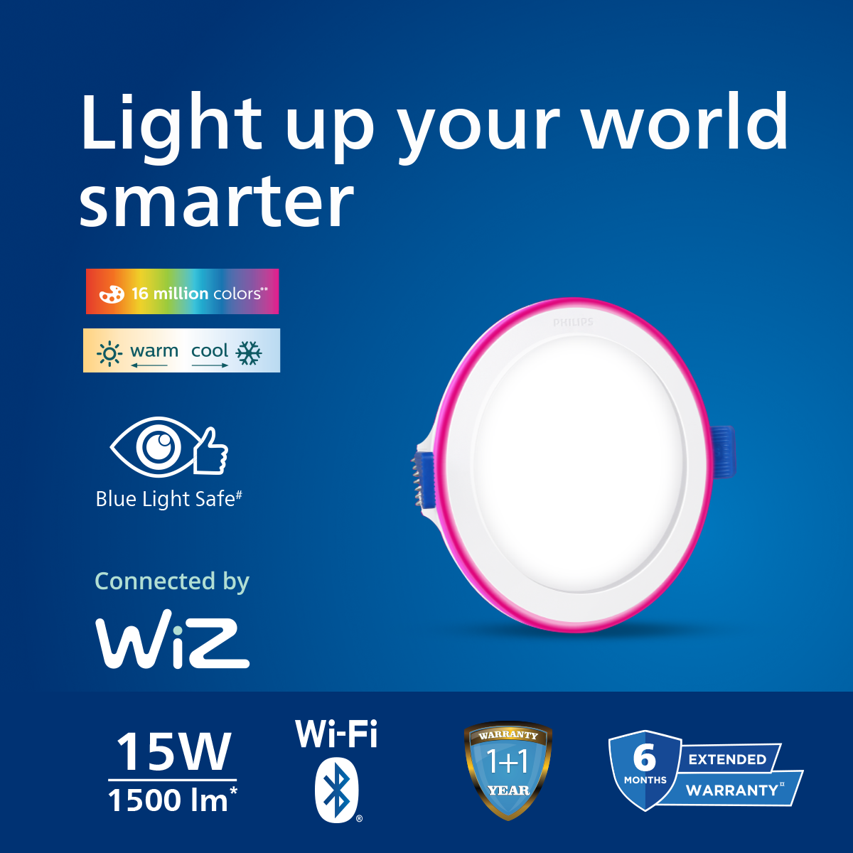 Philips Smart Twin Glow Wi-Fi LED Downlights