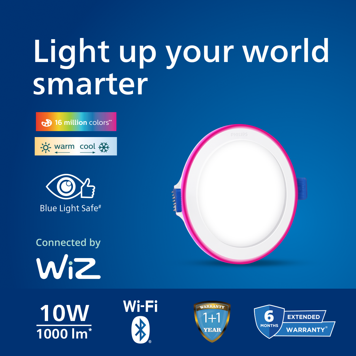 Philips Twin Glow Smart Wi-Fi LED Downlights