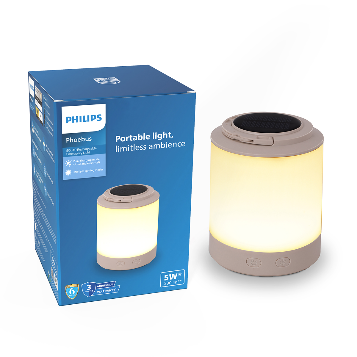 Philips Phoebus Solar Rechargeable Lantern