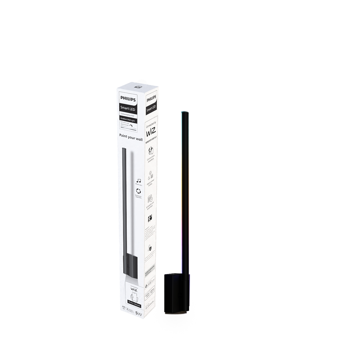 Philips Wi-Fi Ebony Pro RGBIC Gradient Wall Light