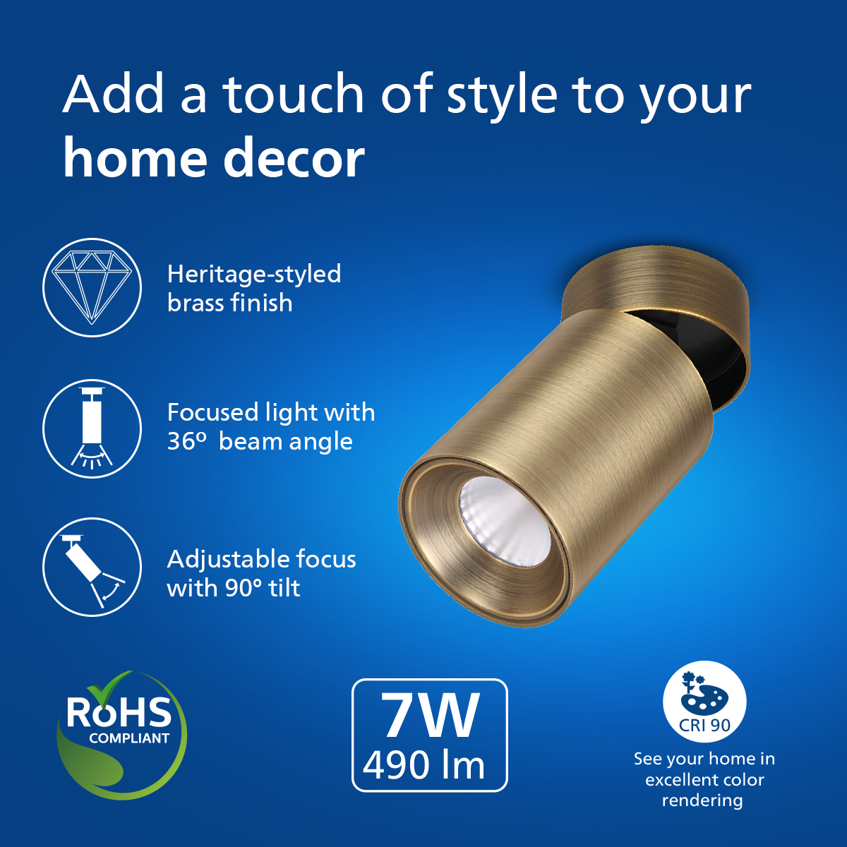 Philips Brass Flex Surface LED COB