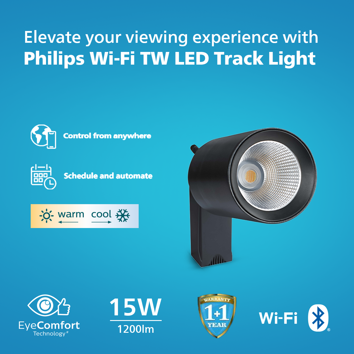 Philips Wi-Fi Tunable White LED Track Light