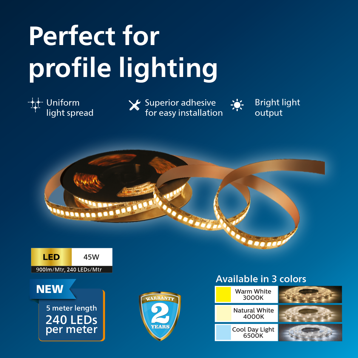 Philips ProfileShine LED Strip Light (with driver)