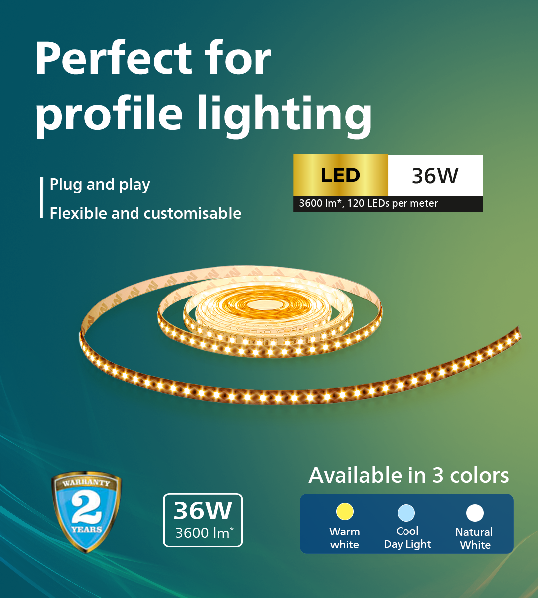 Philips EvenGlow LED Strip Light (with Driver)