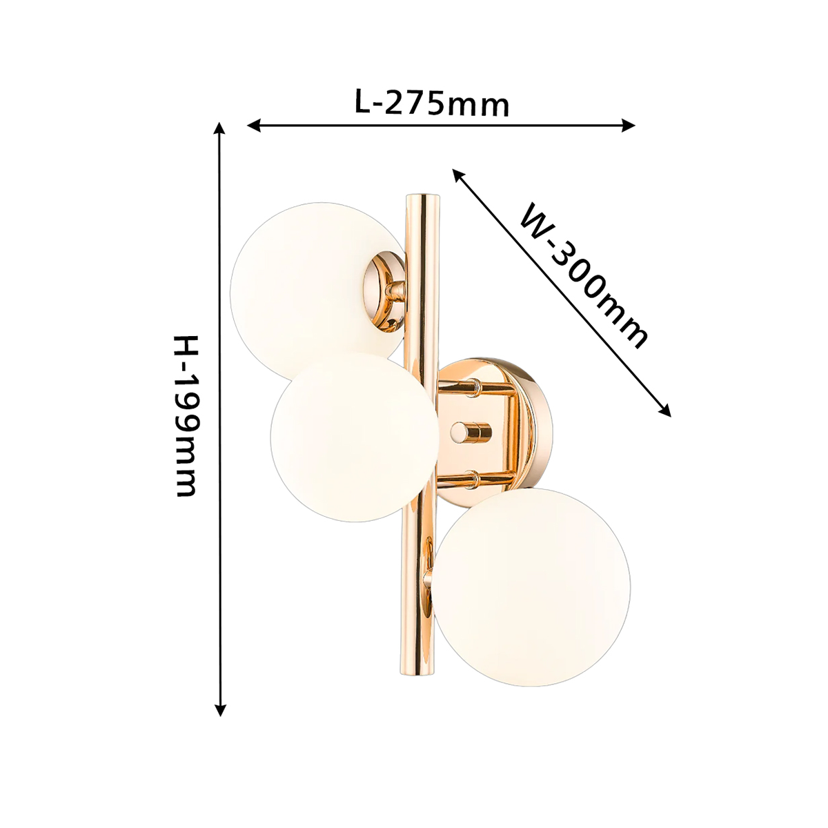 Philips Divine 3-head Wall light