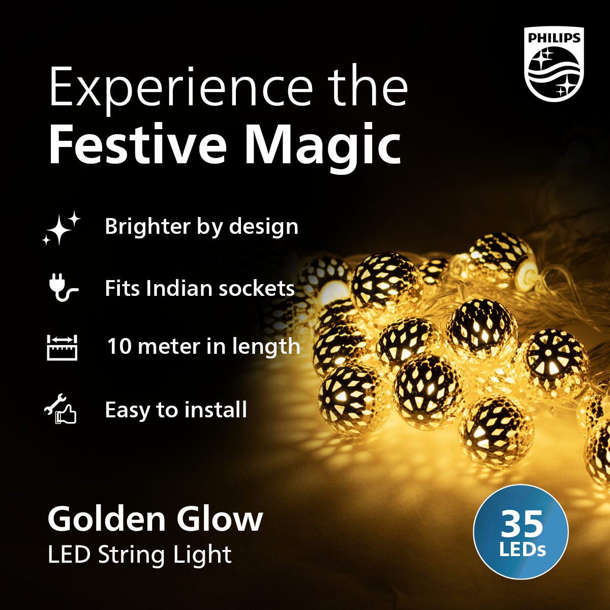 Philips Golden Glow String Light