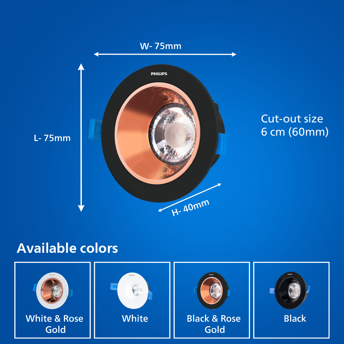 Philips DuraDeco Recessed COB LED Spotlight