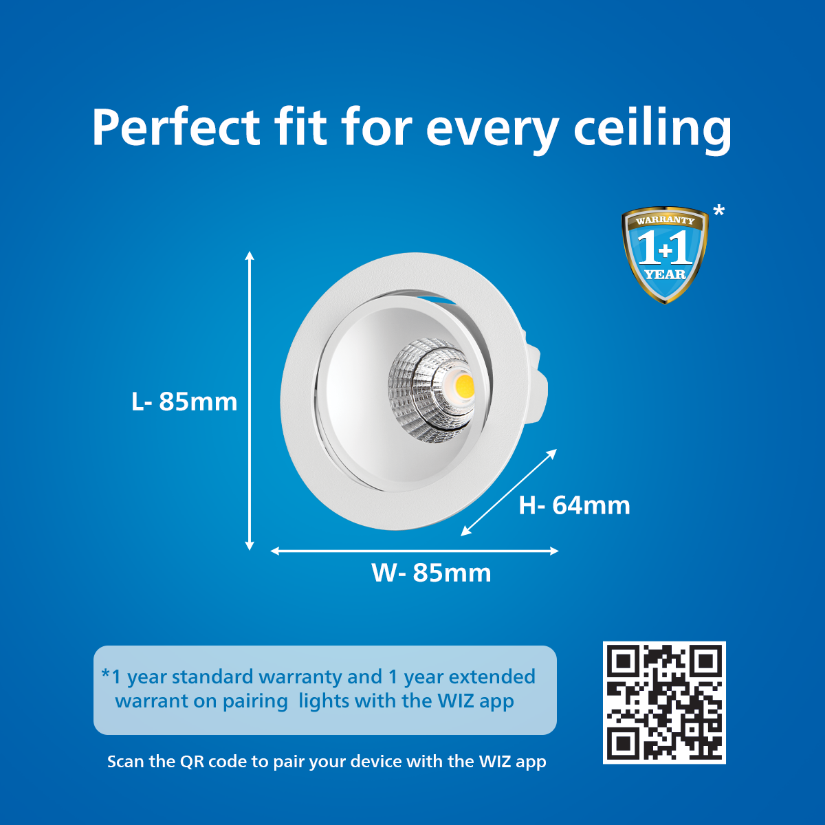 Philips Wi-Fi Dimmable Tiltable LED COB