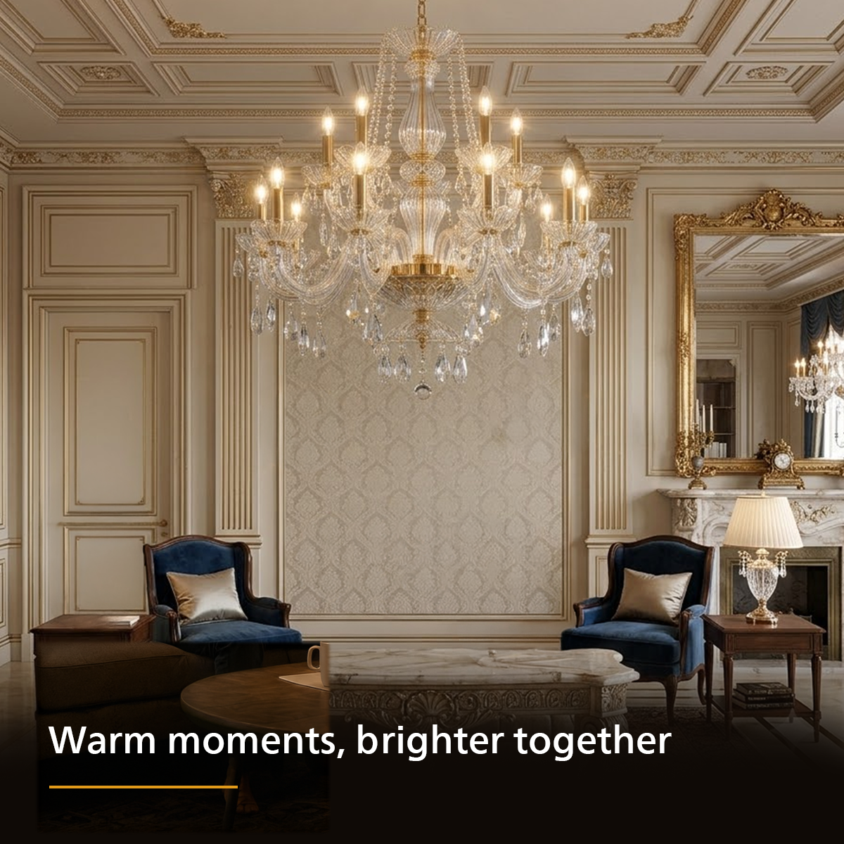 Philips Majesté 12 Head Crystal Chandelier