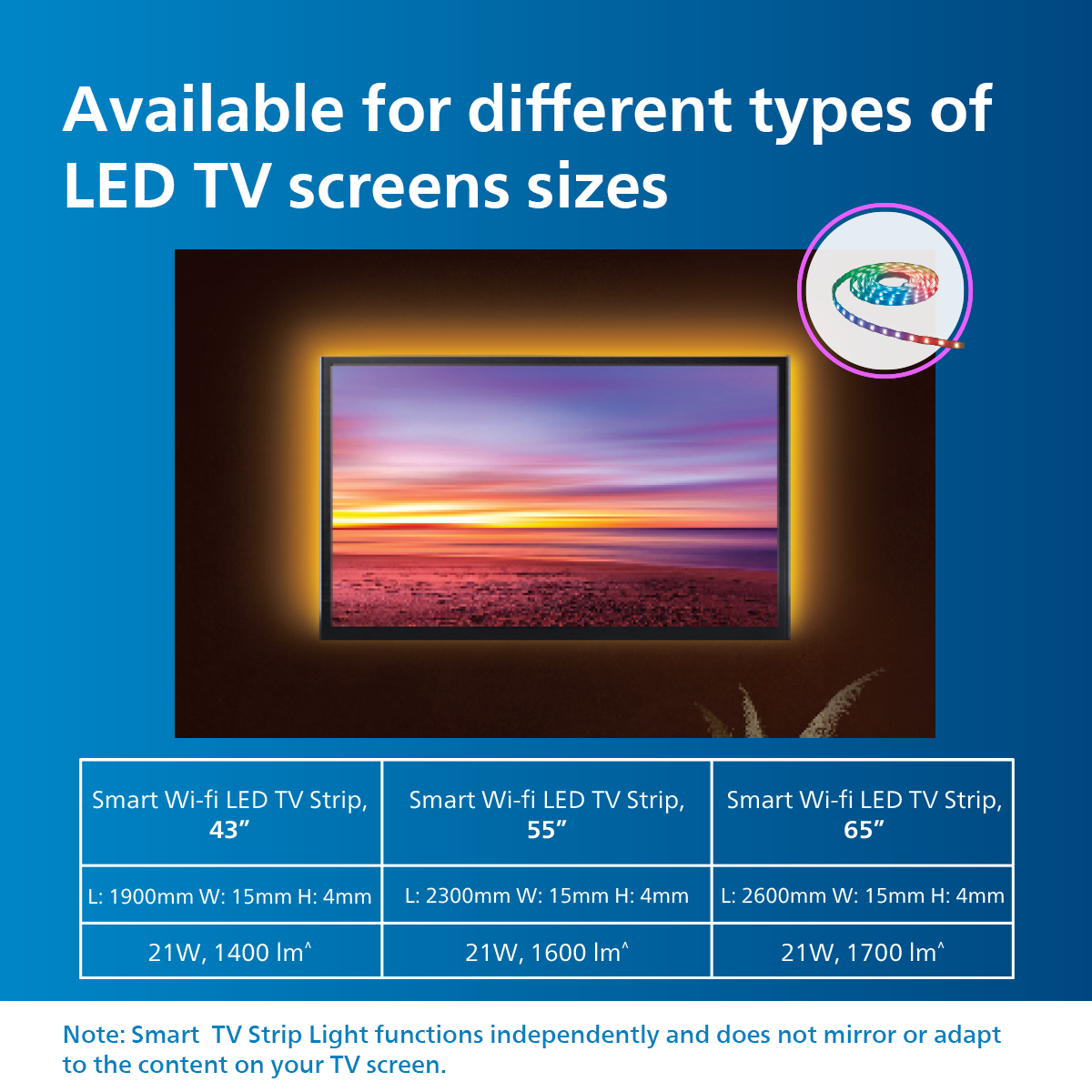 Philips Smart Wi-Fi LED DIY TV Strip