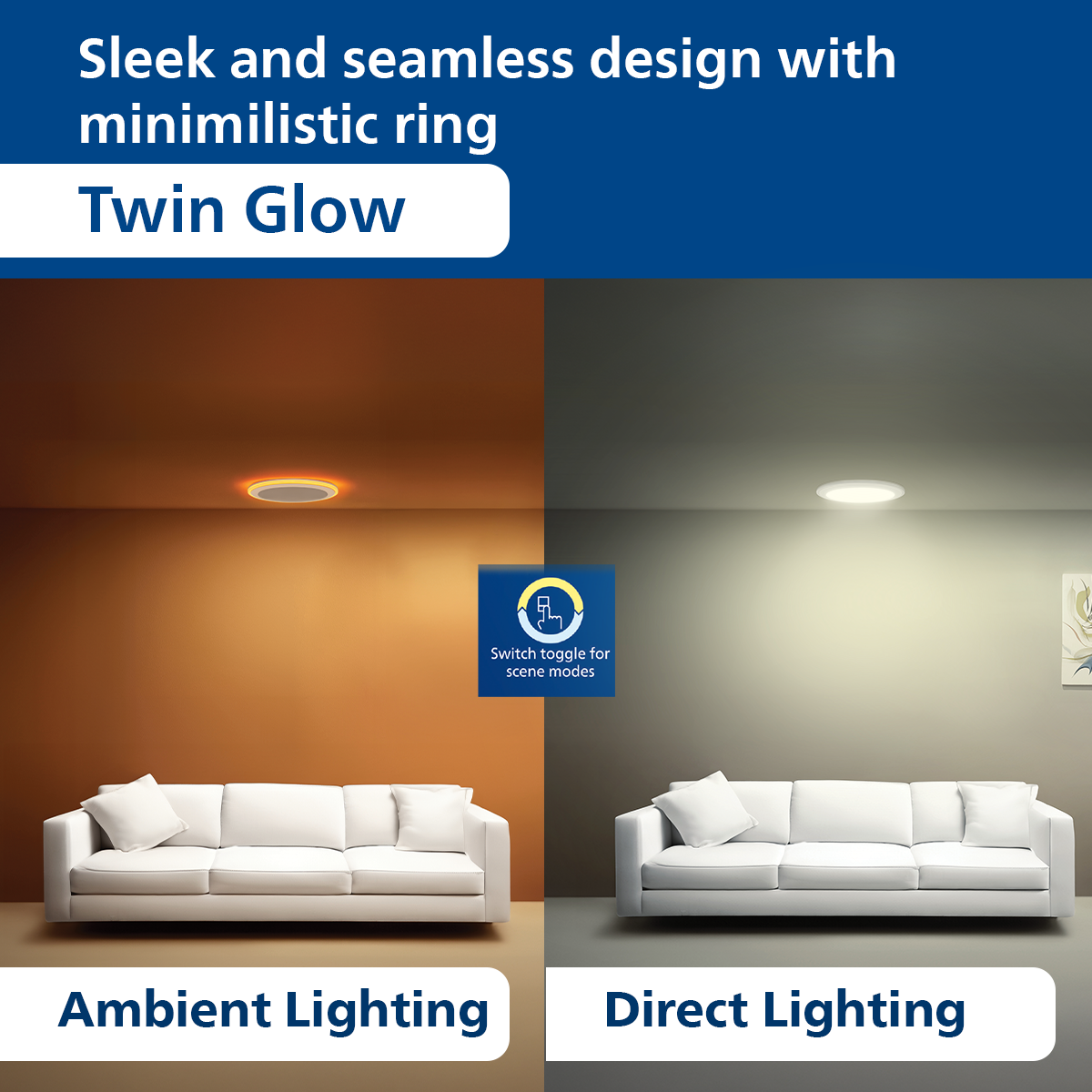Philips Twin Glow LED Downlight with Driver