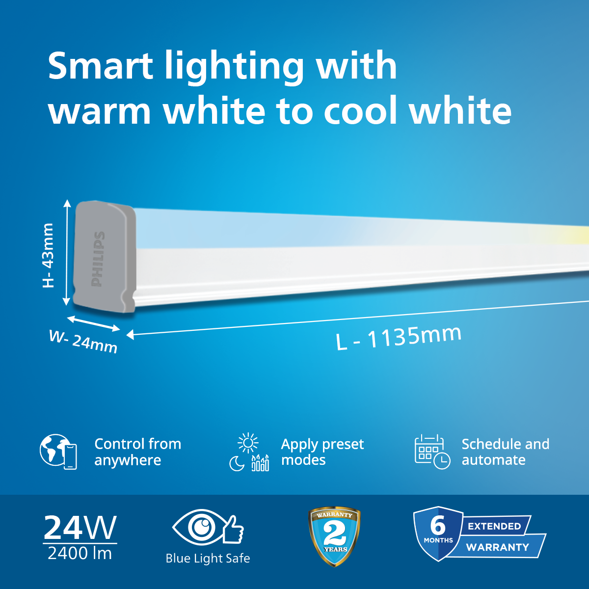 Philips Smart Wi-Fi LED Batten NXT
