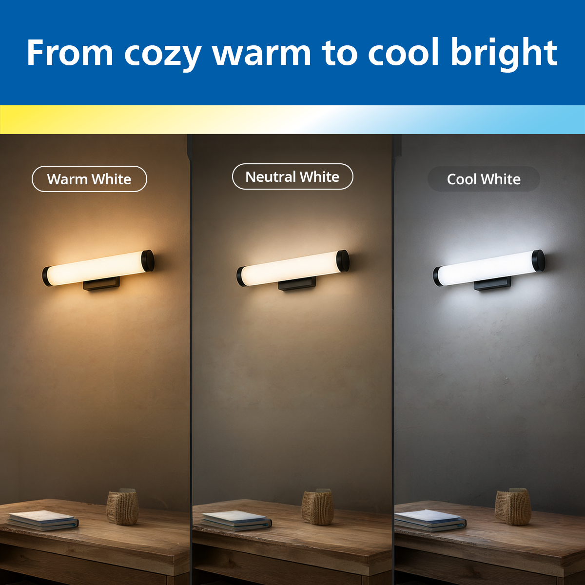 Philips Smart Wi-Fi LED Vega Wall Light