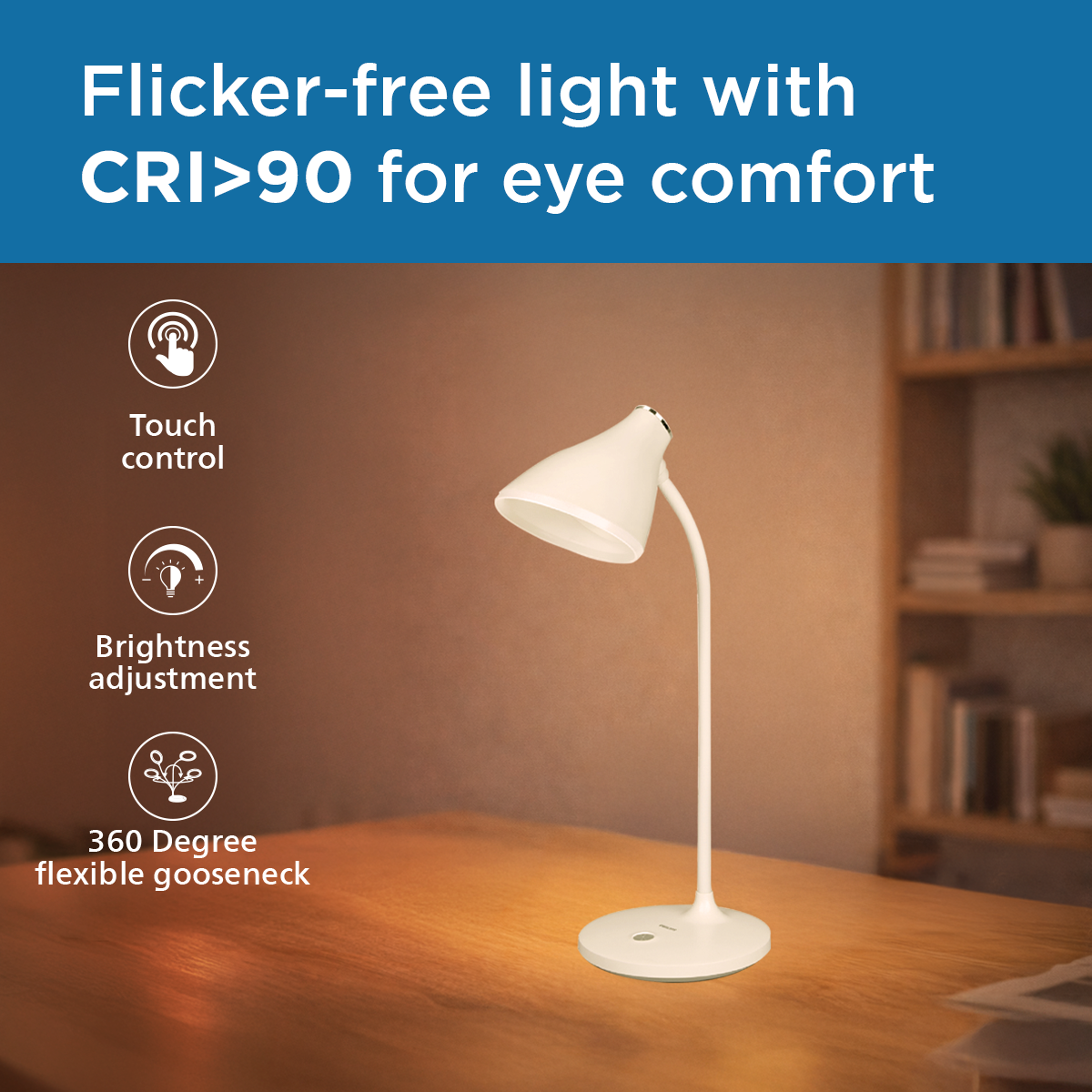 Philips EyeComfort Sky LED Desk Lamp