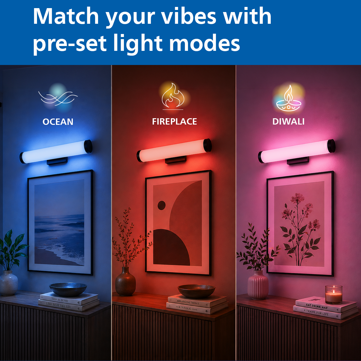 Philips Smart Wi-Fi LED Vega Wall Light