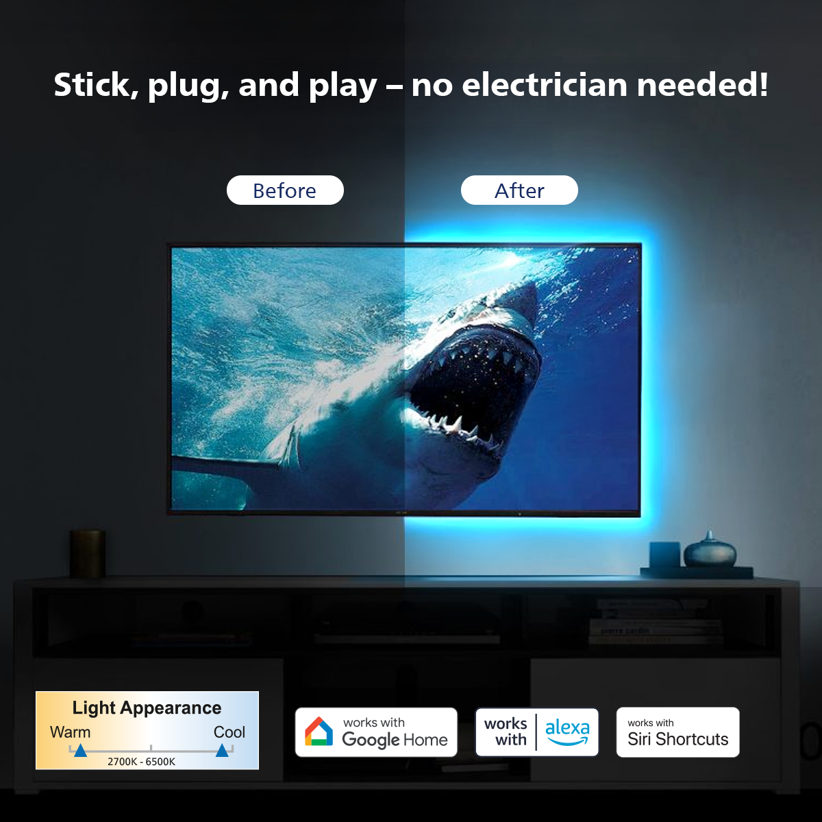 Philips Smart Wi-Fi LED DIY TV Strip