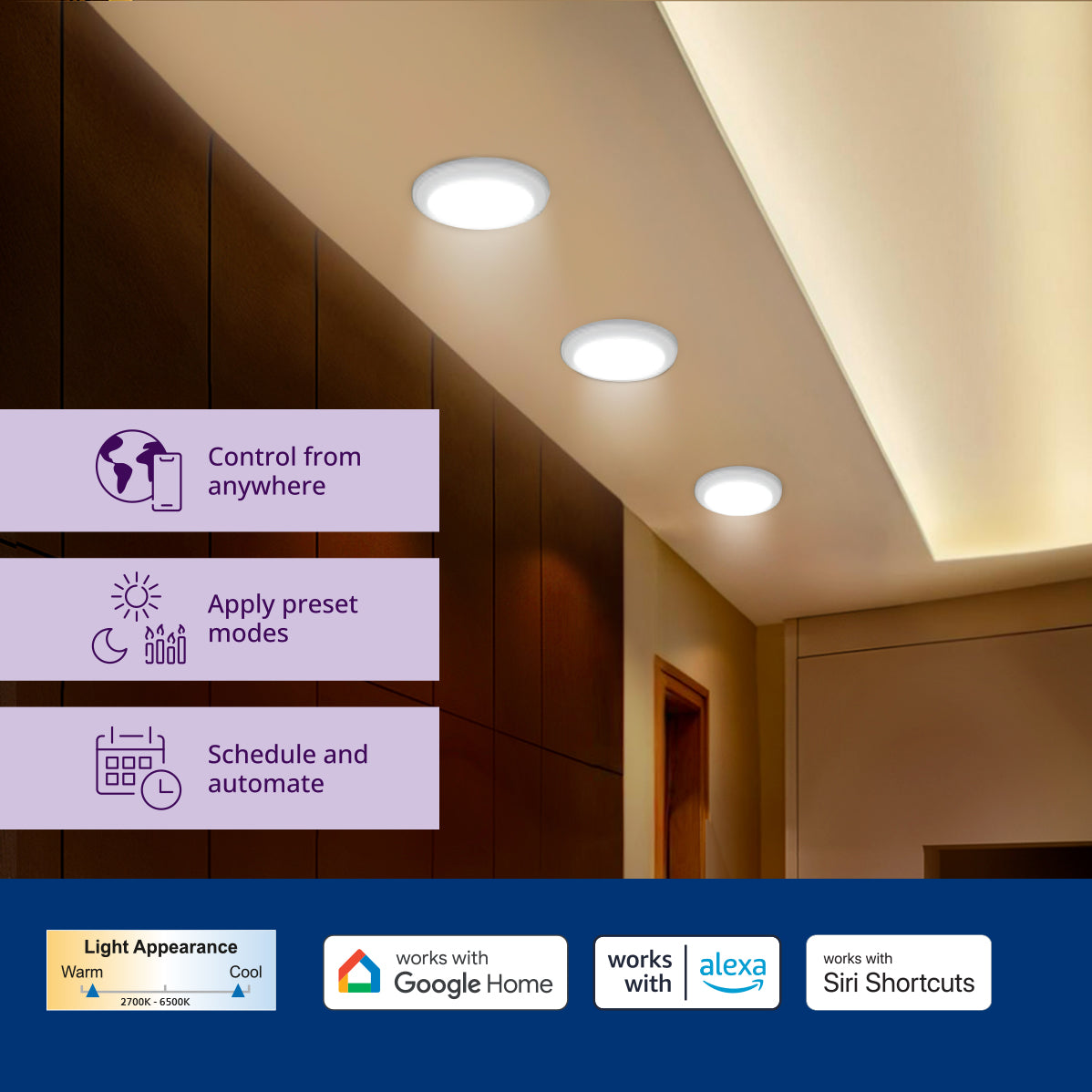 Philips Smart Twin Glow Wi-Fi LED Downlights