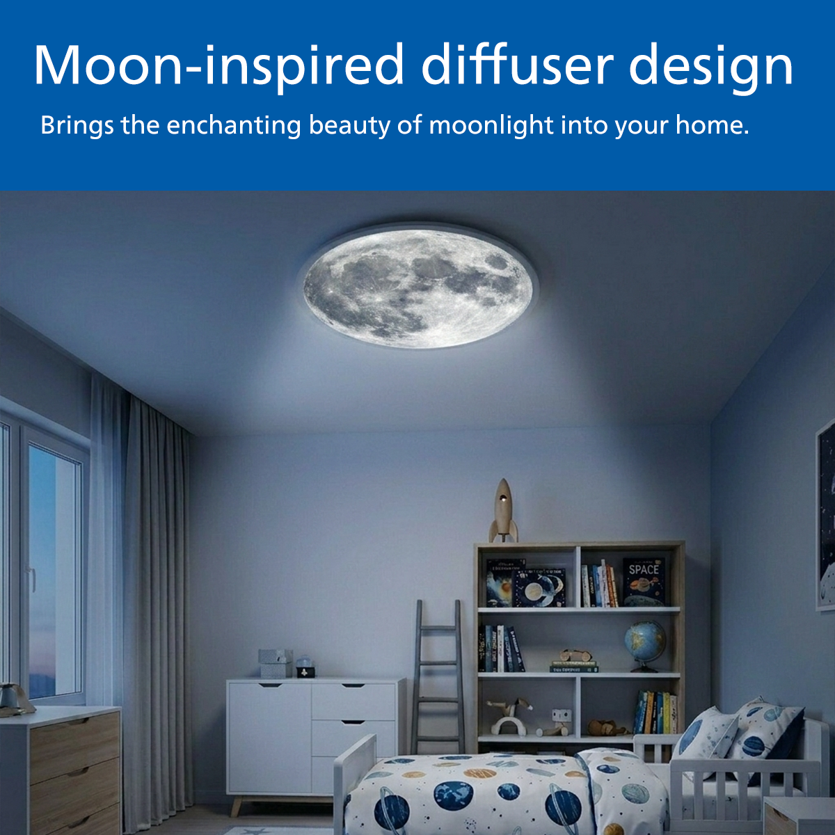Philips Smart MoonView LED Surface Downlight