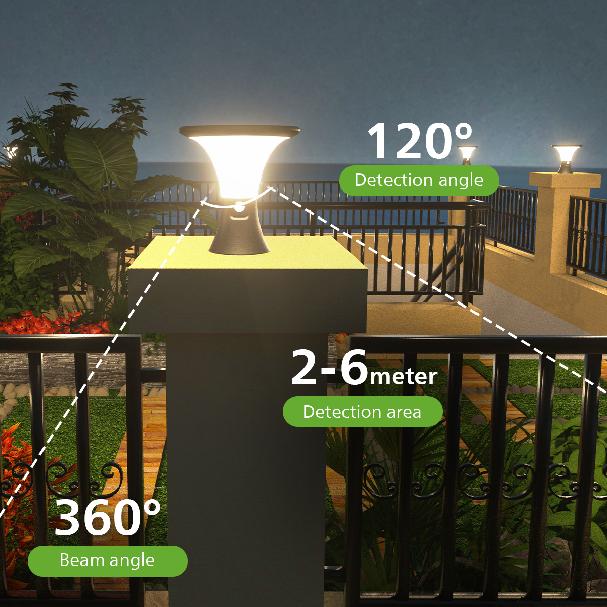 Philips SunStead Bask Gate Light