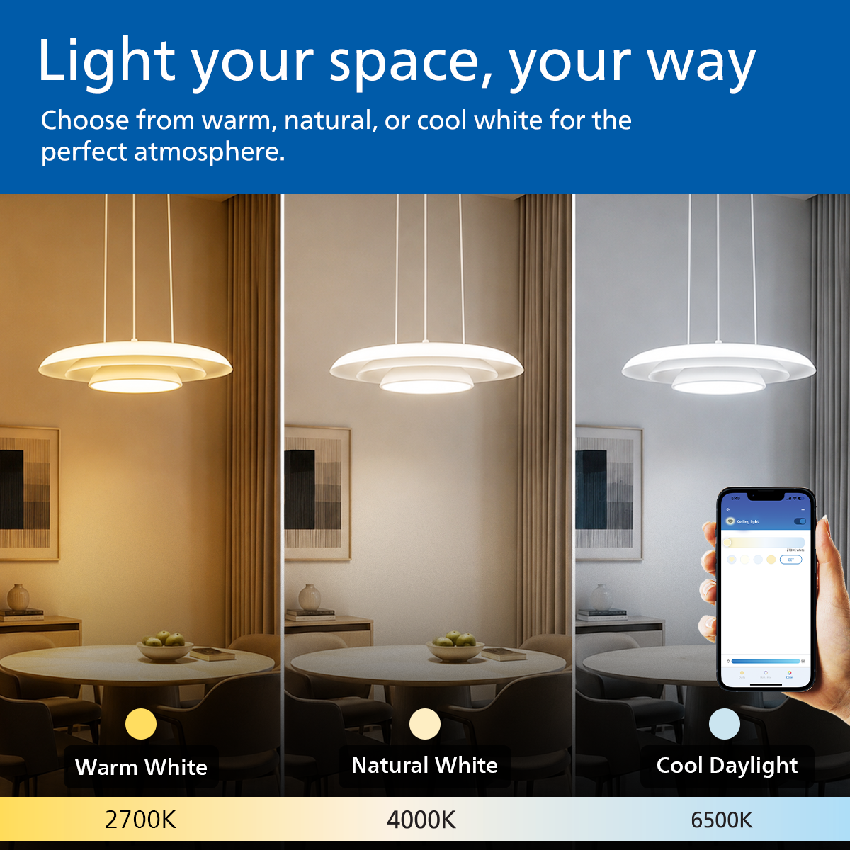 Philips WiZ Embrace Smart Wi-Fi LED Ceiling Light