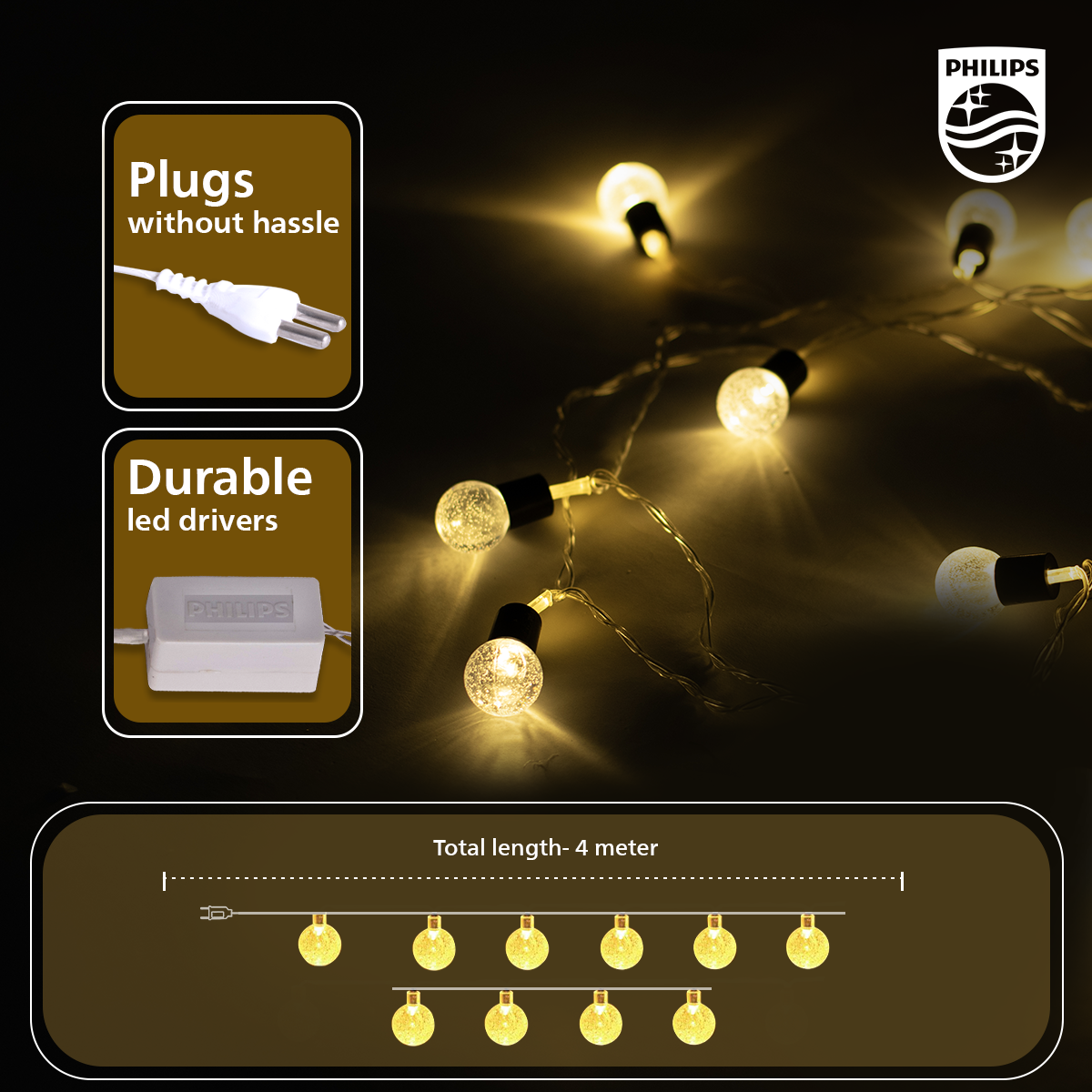 Philips Crystal Glow String Light