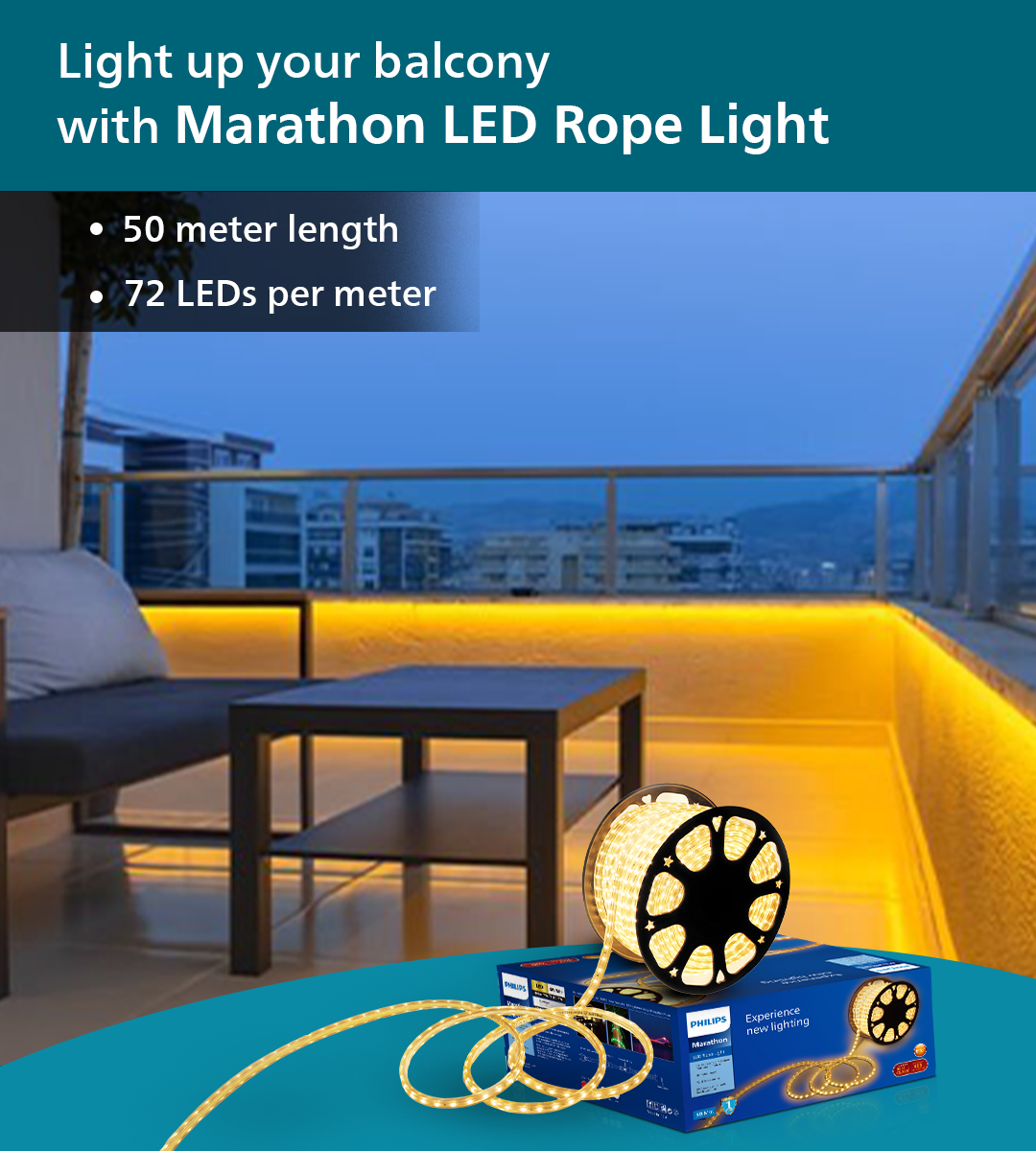 Buy Philips Marathon LED Rope light online in India | Philips lighting ...