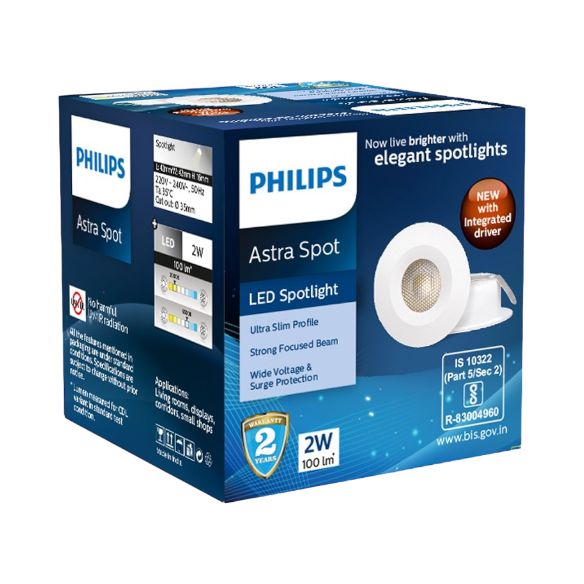 Philips astra online spot 2w price
