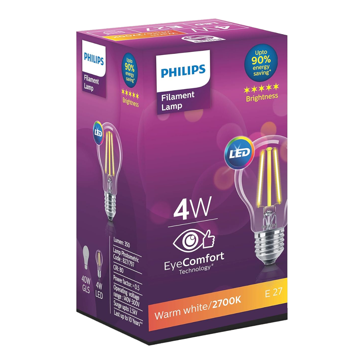 Philips Filament LED Bulb (E27 base)